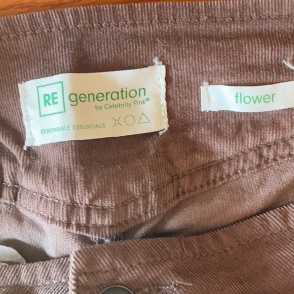 Celebrity pink W31” (sz13) tan/brown lightweight corduroy flare pants - Picture 3 of 4